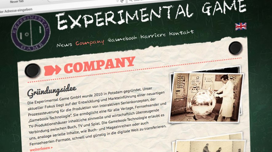 Experimental-Game-Blogseite