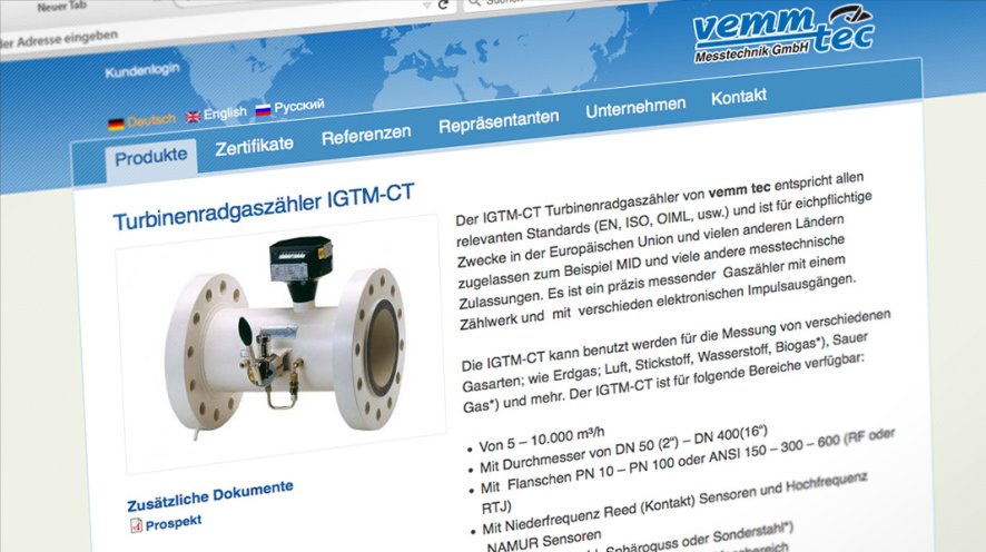 vemm-tec Produktseite