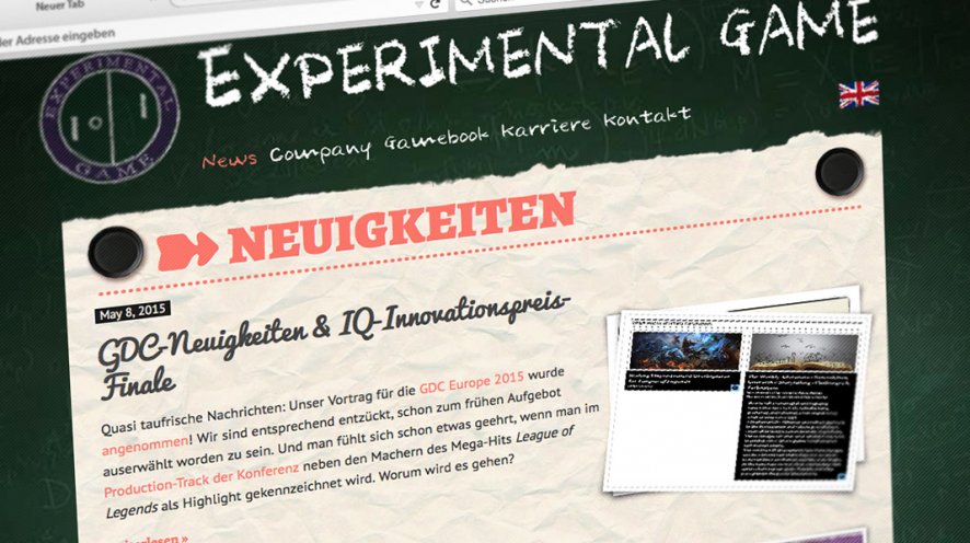 Experimental-Game-Newsseite Experimental-Game-Newsseite